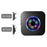 N65-2T1 Wireless Door Bell Colorful Light Flashing 55 Ringtones Home Doorbell, 2 Transmitter+1 Receiver - US Plug / Black - 2