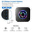 N65-2T1 Wireless Door Bell Colorful Light Flashing 55 Ringtones Home Doorbell, 2 Transmitter+1 Receiver - US Plug / Black - 3