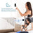 N65-2T1 Wireless Door Bell Colorful Light Flashing 55 Ringtones Home Doorbell, 2 Transmitter+1 Receiver - US Plug / Black - 4