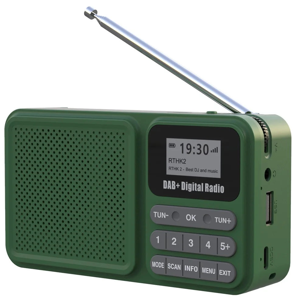 P11 Portable Outdoor Solar Power Rechargeable DAB / FM Radio Support Bluetooth-compatible Connection - 1