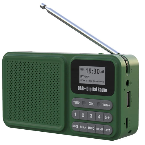 P11 Portable Outdoor Solar Power Rechargeable DAB / FM Radio Support Bluetooth-compatible Connection - 1
