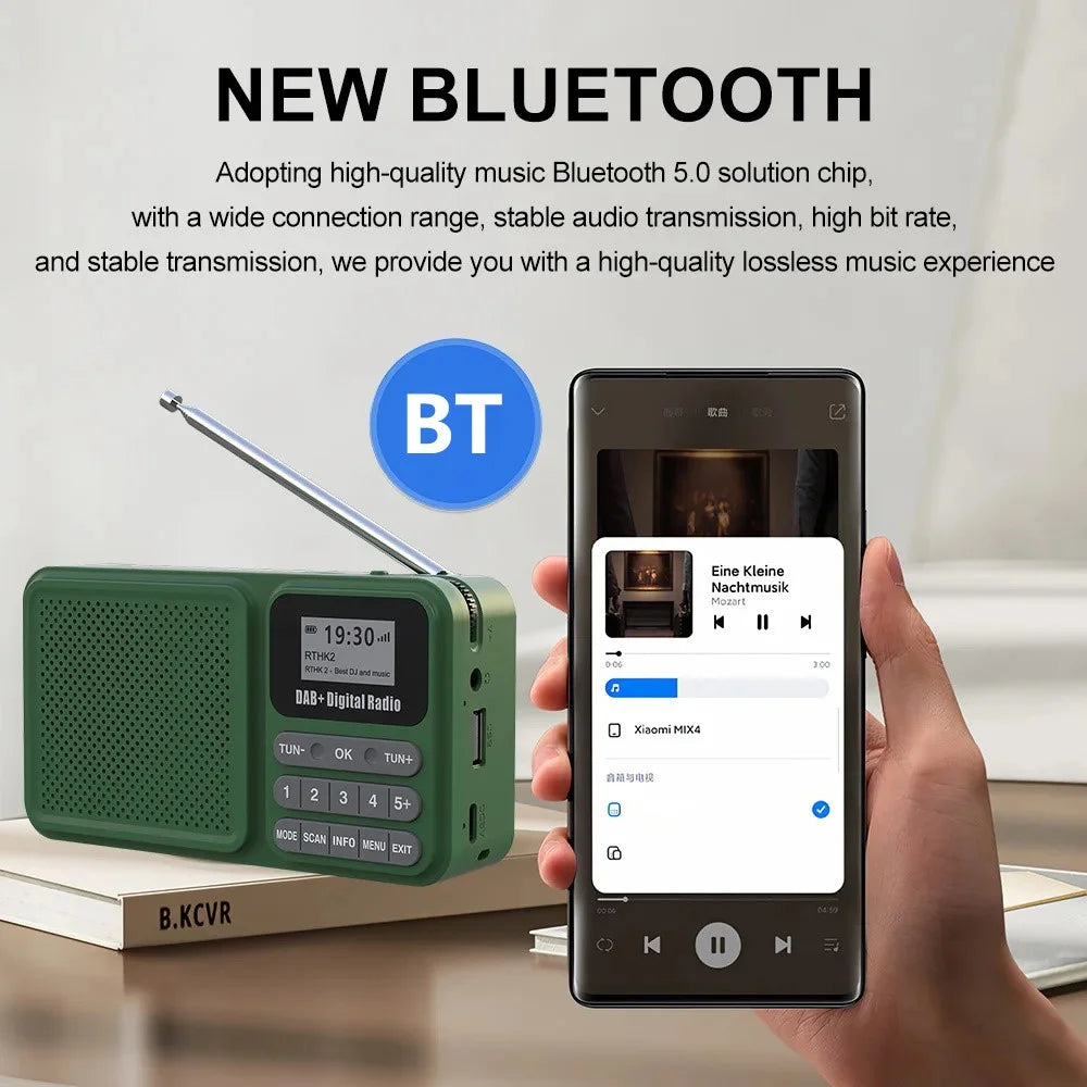 P11 Portable Outdoor Solar Power Rechargeable DAB / FM Radio Support Bluetooth-compatible Connection - 5