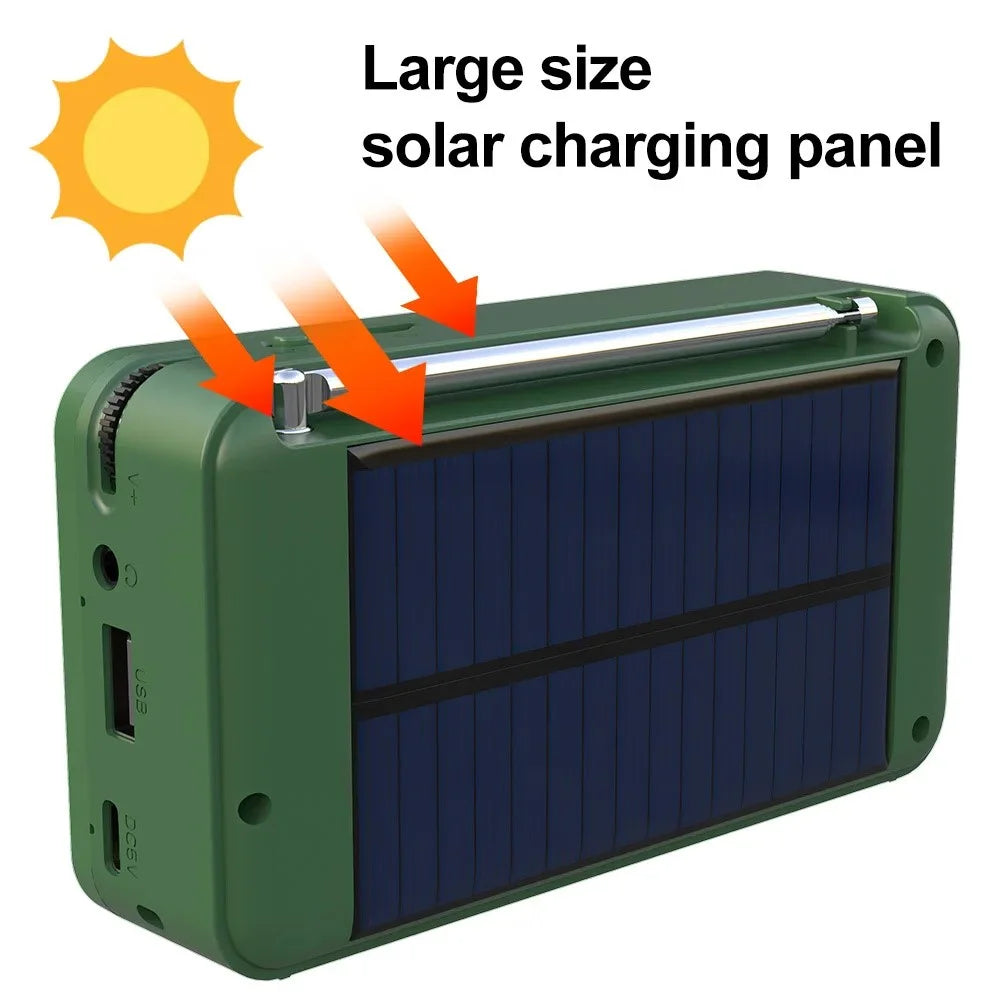P11 Portable Outdoor Solar Power Rechargeable DAB / FM Radio Support Bluetooth-compatible Connection - 6