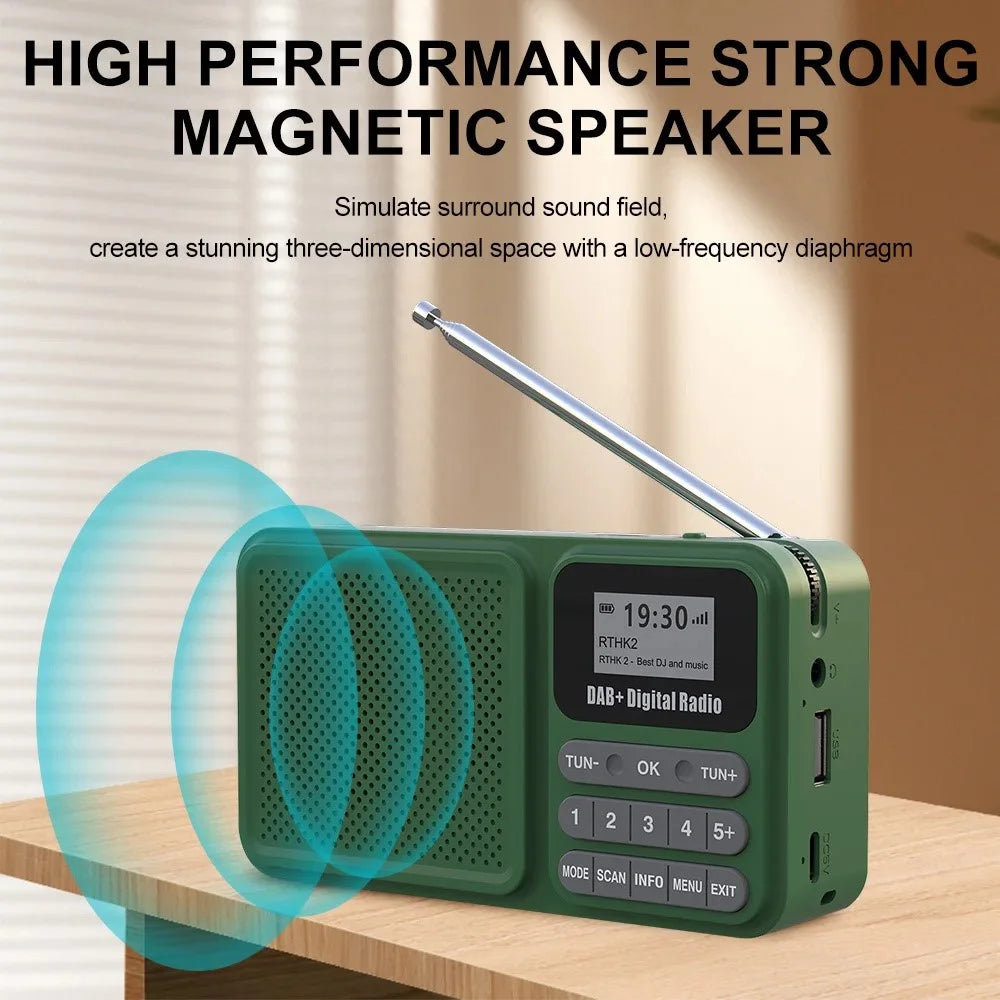 P11 Portable Outdoor Solar Power Rechargeable DAB / FM Radio Support Bluetooth-compatible Connection - 7