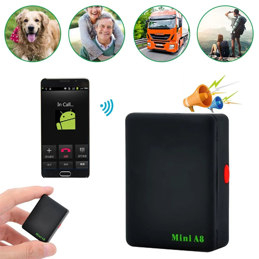 A8 Mini Vehicle Locator Car Tracker Anti-Lost Tracking Device Locator SOS Emergency Call - 3