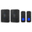 N20K-2T2 Home Doorbell 55 Ringtones Waterproof Wireless Door Bell with LED Light, 2 Transmitter+2 Receiver - US Plug / Black - 1