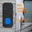 N20K-2T1 Waterproof Home Doorbell 55 Ringtones Wireless Door Bell with LED Light, 2 Transmitter+1 Receiver - US Plug / Black - 2