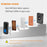 N20K-2T1 Waterproof Home Doorbell 55 Ringtones Wireless Door Bell with LED Light, 2 Transmitter+1 Receiver - US Plug / Black - 5
