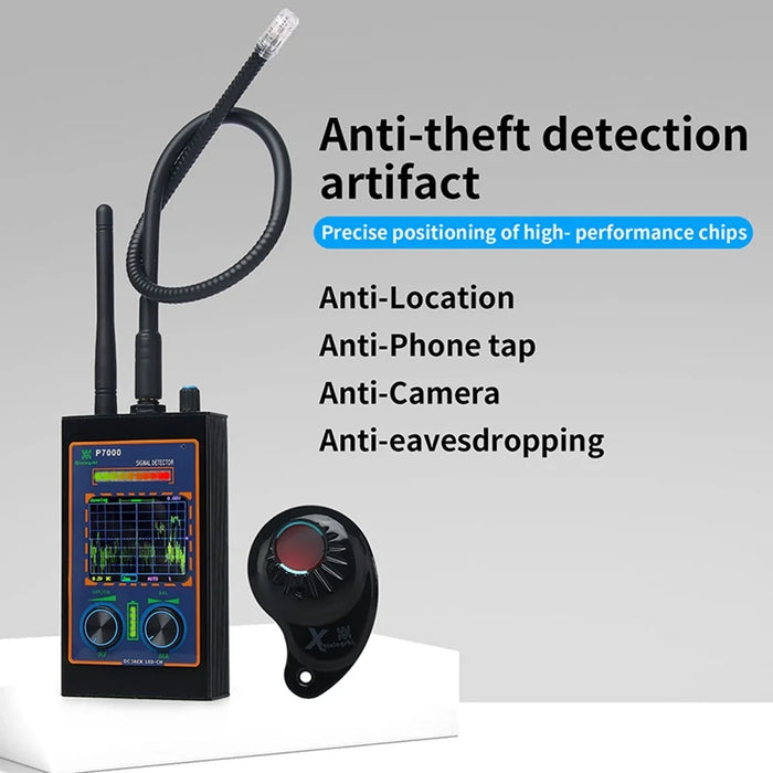 P7000 High Sensitivity Wireless RF Signal Hidden Camera Detector Scan Magnetic GPS Locator - 2
