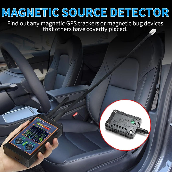 P7000 High Sensitivity Wireless RF Signal Hidden Camera Detector Scan Magnetic GPS Locator - 4