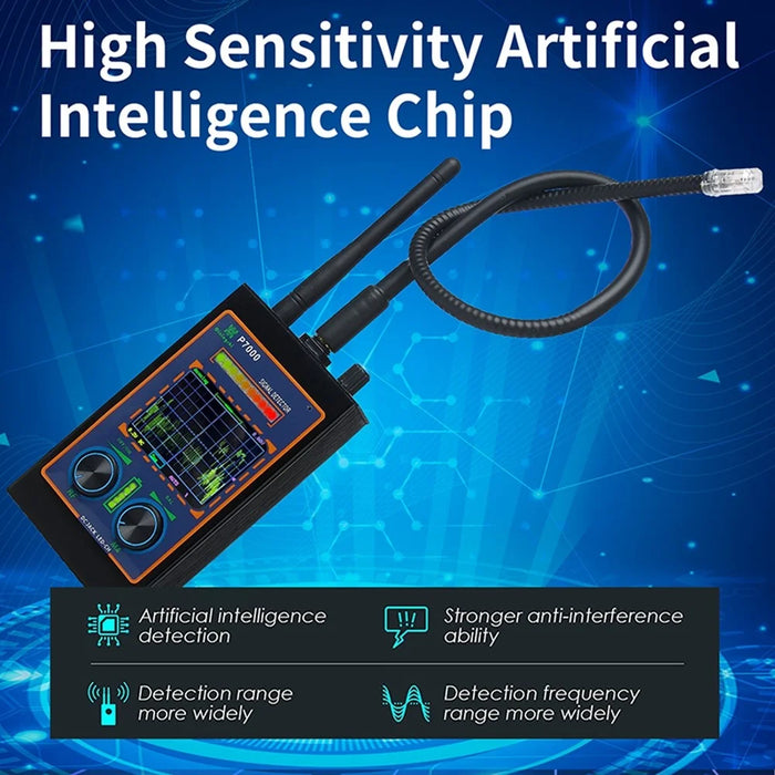P7000 High Sensitivity Wireless RF Signal Hidden Camera Detector Scan Magnetic GPS Locator - 5