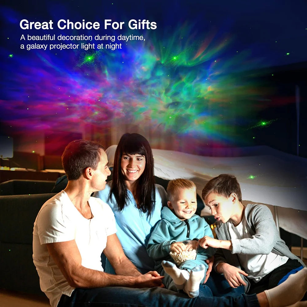 k970 Cartoon Astronaut Projection Lamp Kids Room Bedroom Starry Sky Night Light - 5