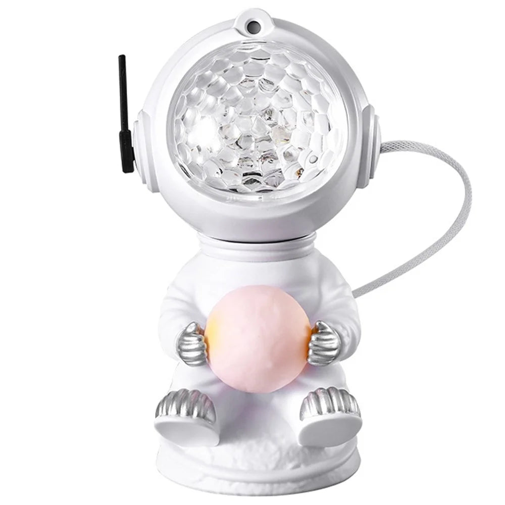 JN2317 Cartoon Astronaut Projection Lamp Water Ripple Starry Sky Projector Decorative Night Light - 1