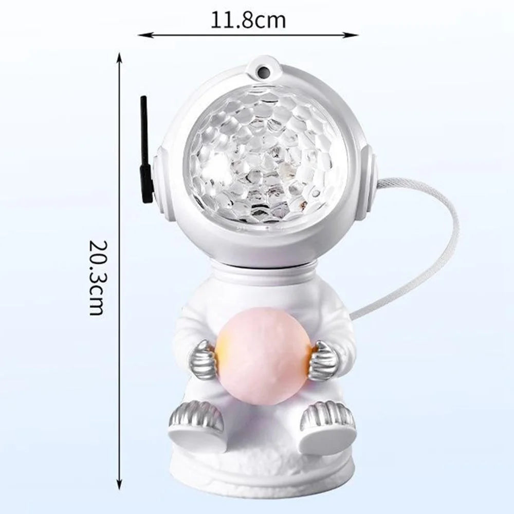 JN2317 Cartoon Astronaut Projection Lamp Water Ripple Starry Sky Projector Decorative Night Light - 6