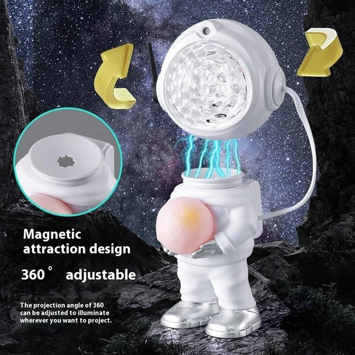 JN2318 Water Ripple Starry Sky Project Light Cartoon Astronaut Projection Lamp Decorative Night Light - 3