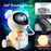 JN2316 Lovely Astronaut Starry Sky Projection Lamp Bluetooth-compatible Speaker 7 Color Moon Night Light - 2