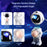 JN2313 Cartoon Astronaut Starry Sky Projection Lamp Bluetooth-compatible Speaker Moon Night Light - 5