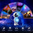 JN2313 Cartoon Astronaut Starry Sky Projection Lamp Bluetooth-compatible Speaker Moon Night Light - 6
