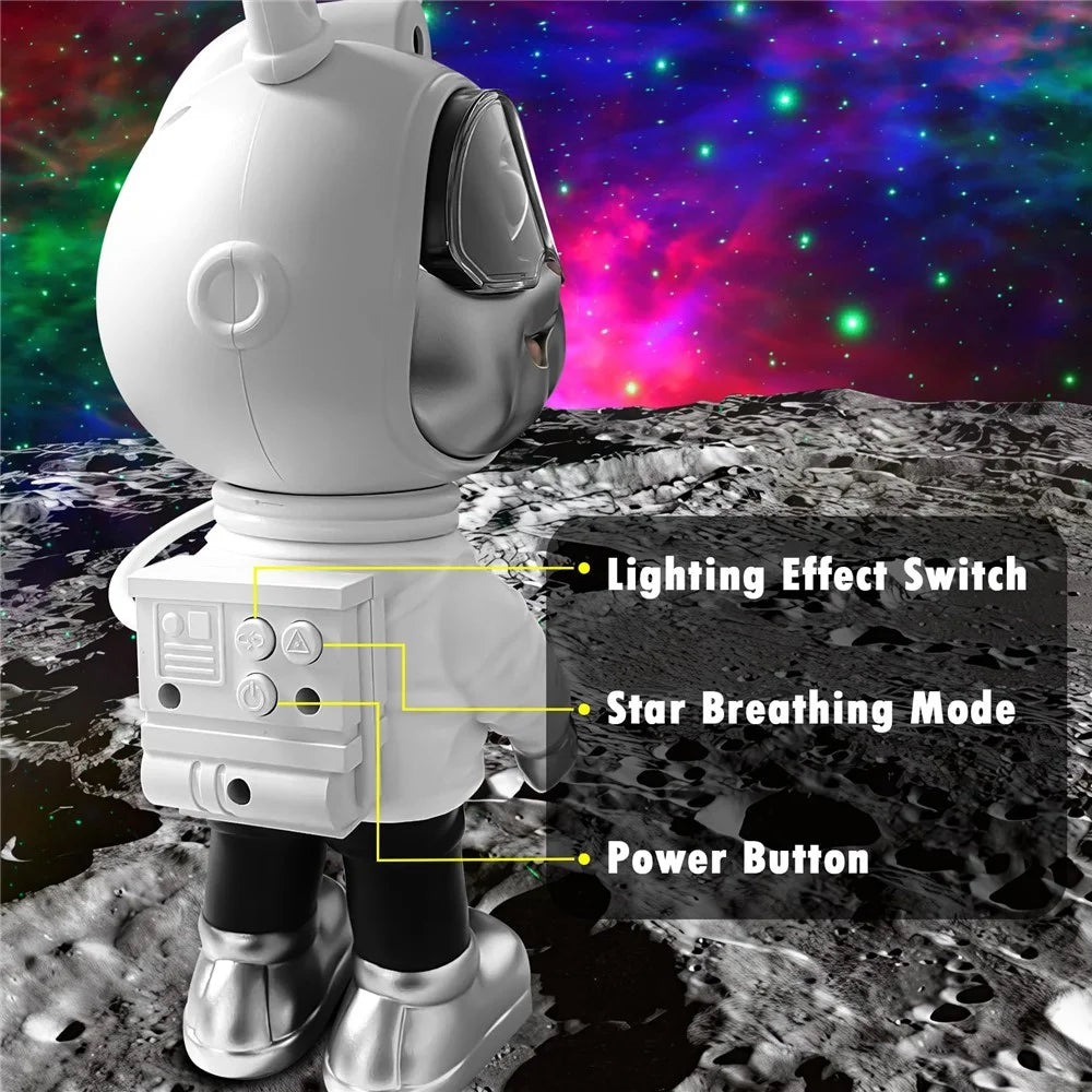 k2309 Space Rabbit Brightness Adjustable Starry Sky Projection Lamp Atmosphere Night Light - 4