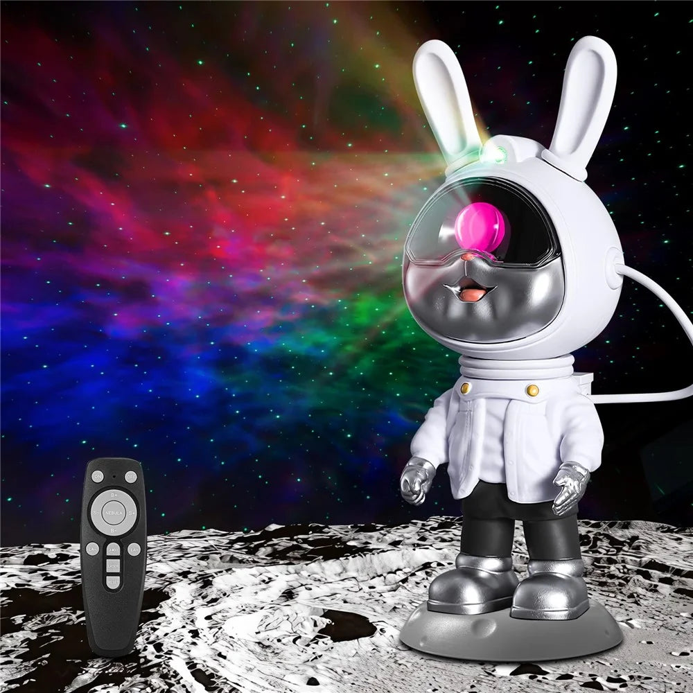 k2309 Space Rabbit Brightness Adjustable Starry Sky Projection Lamp Atmosphere Night Light - 6