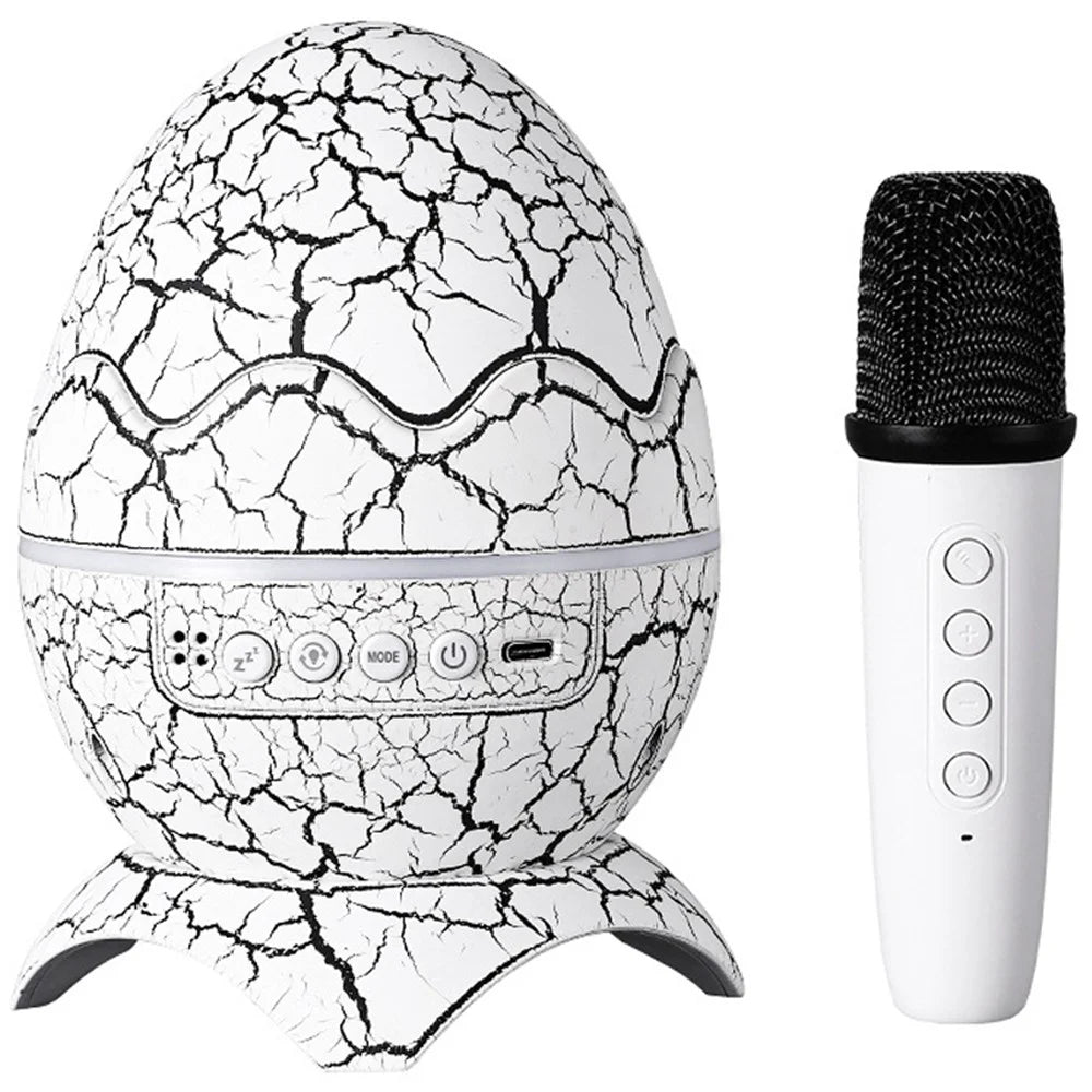 k2310 Dinosaur Egg Galaxy Star Projector Starry Night Light Bluetooth-compatible Speaker Music Player with Microphone - 1
