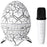 k2310 Dinosaur Egg Galaxy Star Projector Starry Night Light Bluetooth-compatible Speaker Music Player with Microphone - 1