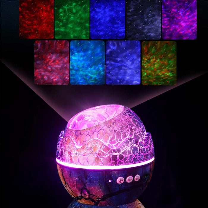 k2310 Dinosaur Egg Galaxy Star Projector Starry Night Light Bluetooth-compatible Speaker Music Player with Microphone - 4