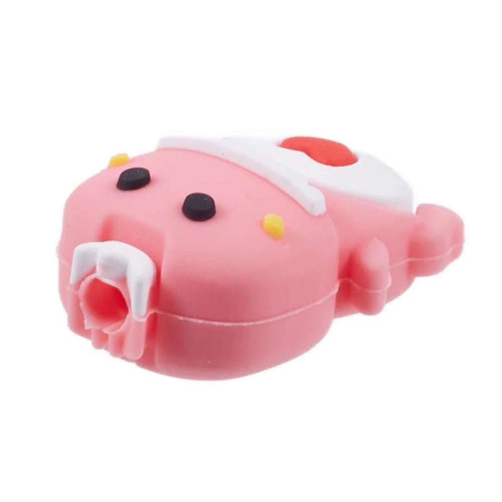 Cartoon Silicone Cable Protector Cord Saver USB Cable Buddies Holder for Smartphone - A - 4