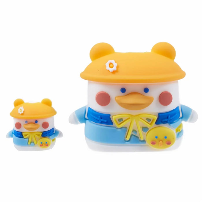 1 Set Cartoon Hat Duck Protective Case Silicone Adapter Charger Cable Protector Cover for iPhone 18W  /  20W Charger - Orange - 1