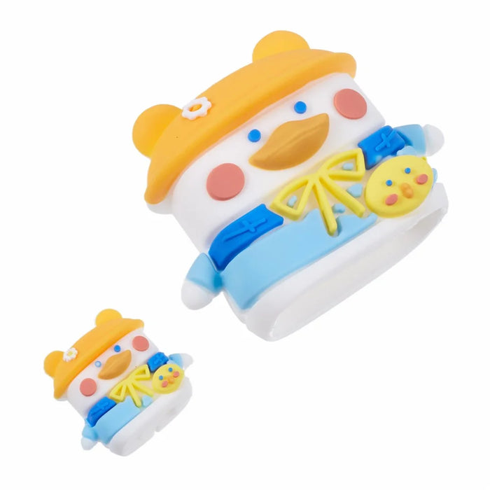 1 Set Cartoon Hat Duck Protective Case Silicone Adapter Charger Cable Protector Cover for iPhone 18W  /  20W Charger - Orange - 3