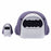 2Pcs / Set Cartoon Shark Protective Sleeve for Apple iPhone 18 / 20W Charger Cover + Data Cable Saver Silicone Case - Grey - 1