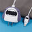 2Pcs / Set Cartoon Shark Protective Sleeve for Apple iPhone 18 / 20W Charger Cover + Data Cable Saver Silicone Case - Grey - 7