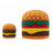 2Pcs / Set Hamburger Protective Sleeve for Apple iPhone 18 / 20W Charger Cover + Data Cable Saver Silicone Case - 1