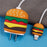 2Pcs / Set Hamburger Protective Sleeve for Apple iPhone 18 / 20W Charger Cover + Data Cable Saver Silicone Case - 7