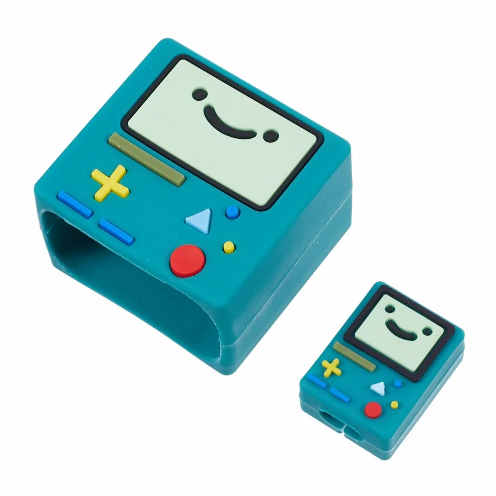 2Pcs / Set Handheld Game Console Protective Sleeve for Apple iPhone 18 / 20W Charger Cover + Data Cable Saver Silicone Case - 3