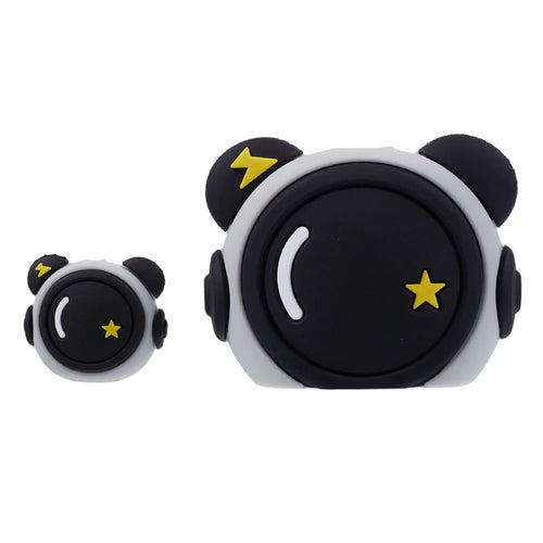 2Pcs / Set Lightning Sign Astronaut Protective Sleeve for Apple iPhone 18 / 20W Charger Cover + Data Cable Saver Silicone Case - 1