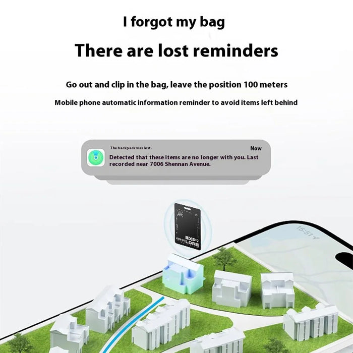 WIWU WT-03 iTag Card Shaped Key Bag Luggage Finder Anti-Loss Device Tracker for iOS - 5