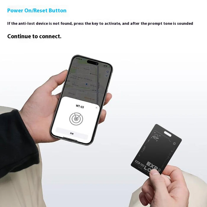 WIWU WT-03 iTag Card Shaped Key Bag Luggage Finder Anti-Loss Device Tracker for iOS - 7
