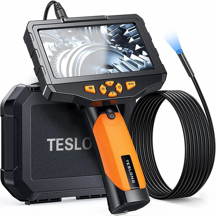 TESLONG NTS300 3m Wire 7.6mm Lens Industrial Endoscope 5.0-inch Screen Pipe Inspection Borescope - 1
