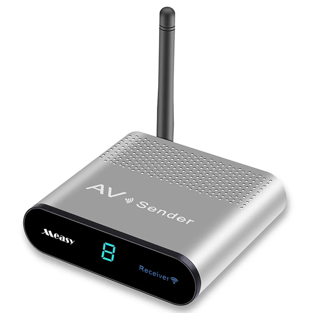MEASY AV220 200m Range 2.4G Wireless HD Video Transmitter and Receiver with IR Antenna - UK Plug - 1