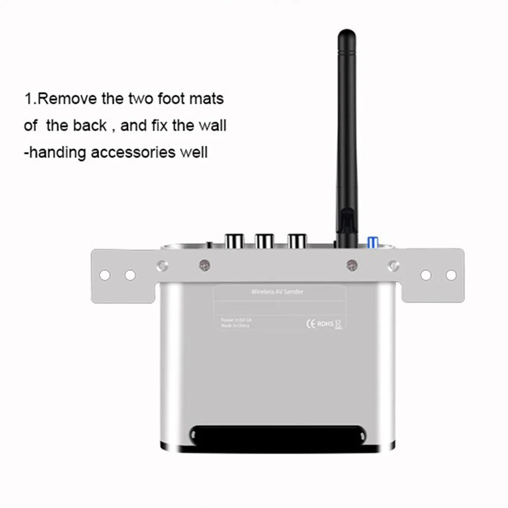 MEASY AV220 200m Range 2.4G Wireless HD Video Transmitter and Receiver with IR Antenna - UK Plug - 7