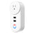 Tuya Bluetooth+Wifi Smart Plug 16A Power Socket Wall Charger with USB Port - US Plug - 1