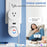 Tuya Bluetooth+Wifi Smart Plug 16A Power Socket Wall Charger with USB Port - US Plug - 4