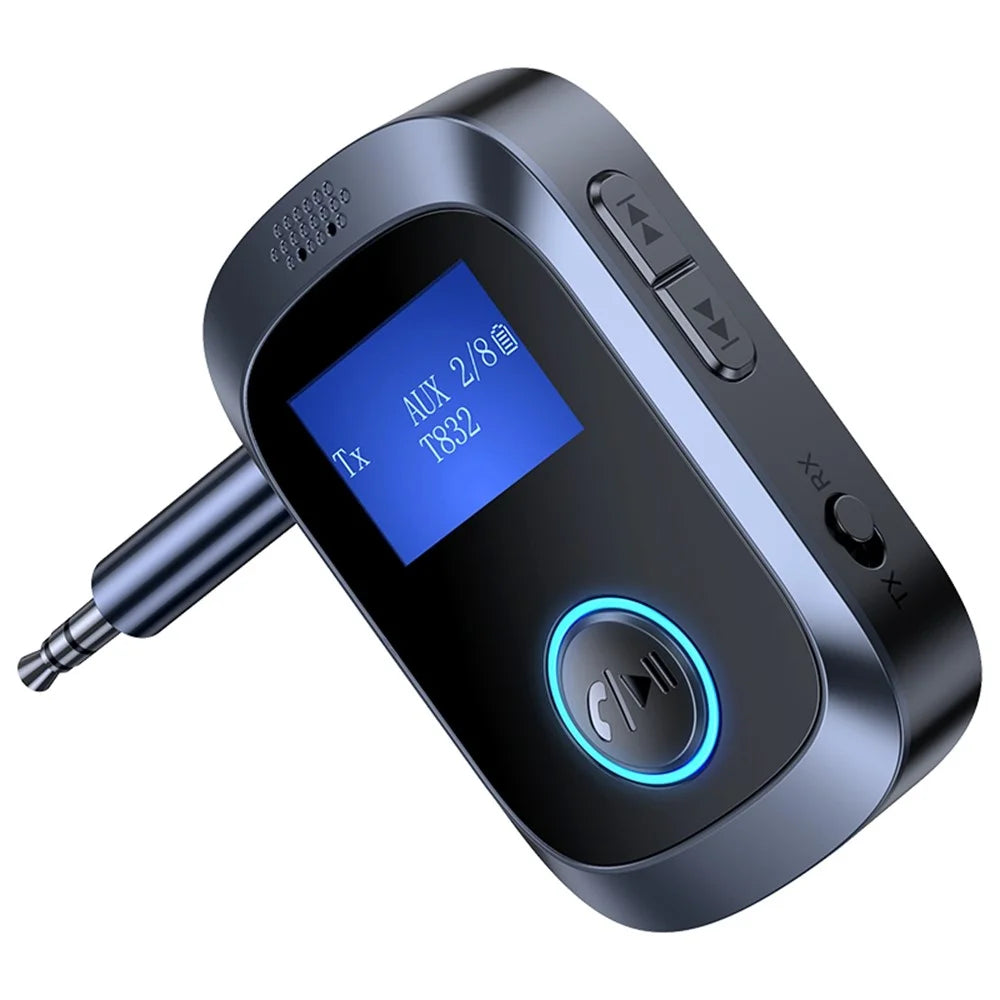 C85 Car Audio Bluetooth-compatible Transmitter Receiver 3.5mm Aux Adapter for Speaker Amplifier - 2