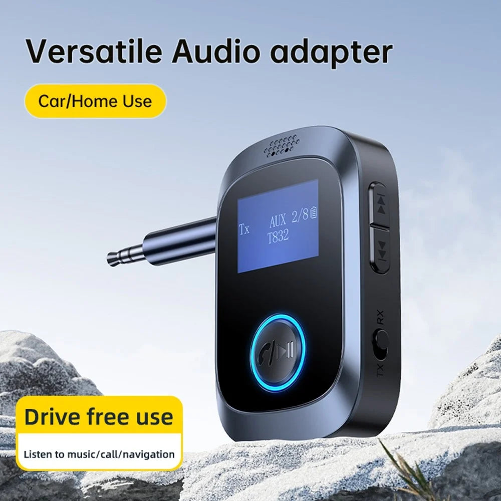 C85 Car Audio Bluetooth-compatible Transmitter Receiver 3.5mm Aux Adapter for Speaker Amplifier - 3