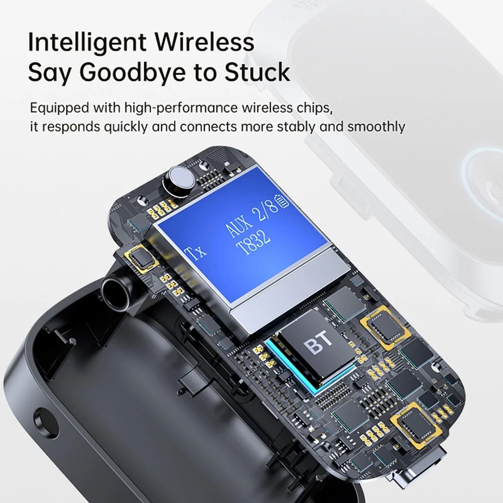 C85 Car Audio Bluetooth-compatible Transmitter Receiver 3.5mm Aux Adapter for Speaker Amplifier - 4