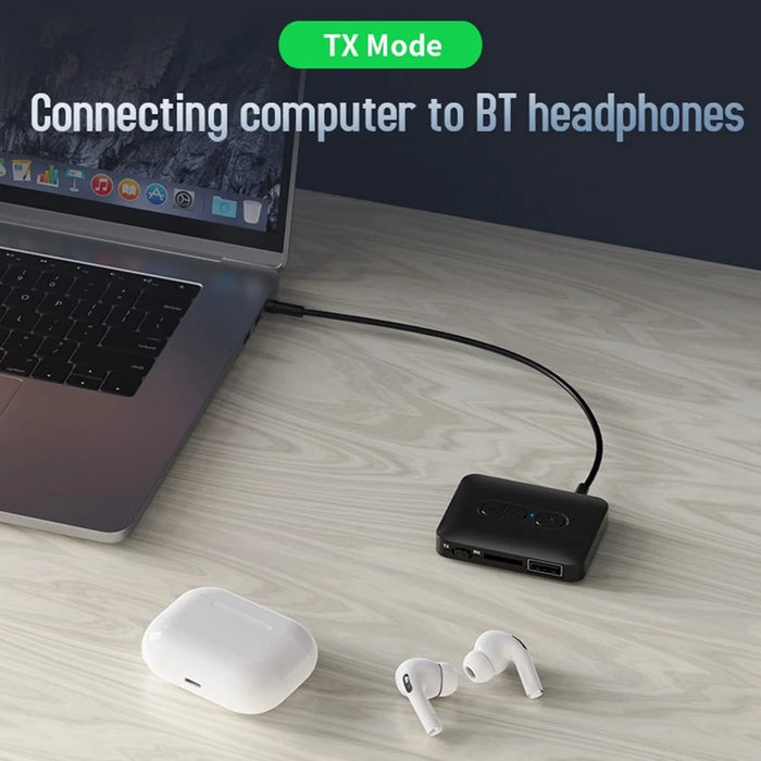 B58 Bluetooth-compatible 5.4 Transmitter Receiver MP3 AUX Adapter for TV / Computer - 2