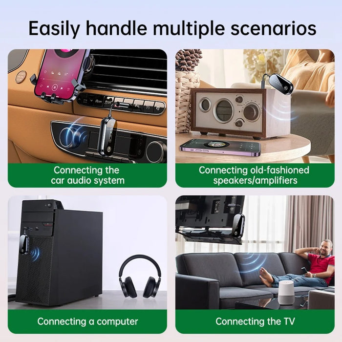 C83PRO 3.5mm AUX Adapter Bluetooth-compatible 5.4 Transmitter Receiver for Connecting 2 Wireless Devices - 7