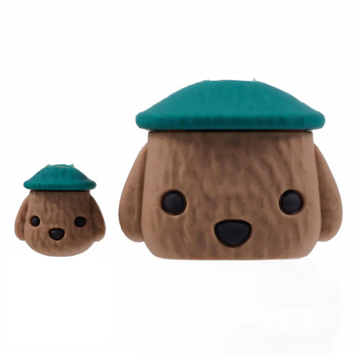 Cartoon Silicone Case for Apple 18W / 20W Wall Charger and Cable Connector - Brown - 1