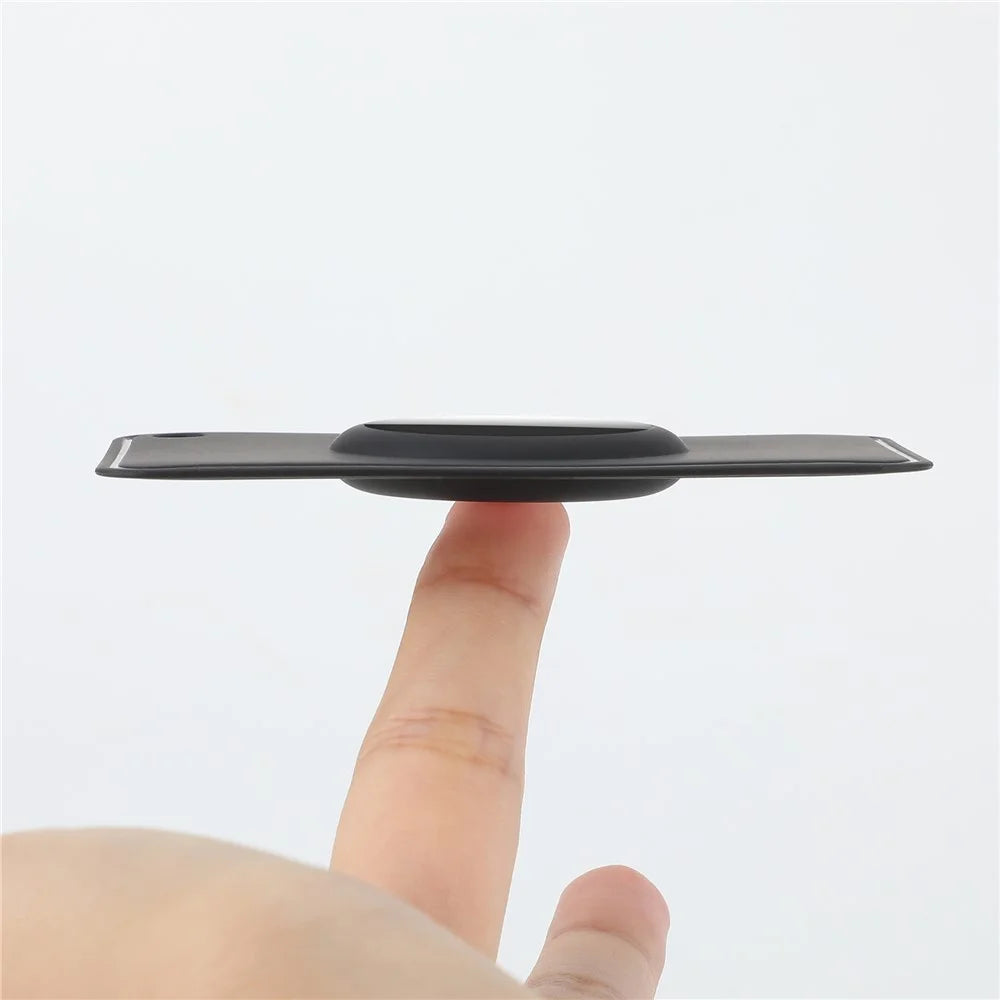 For AirTag Bluetooth-compatible Tracker Wallet Holder Card Slim Card Insert Attachment Anti-Lost - Black - 7